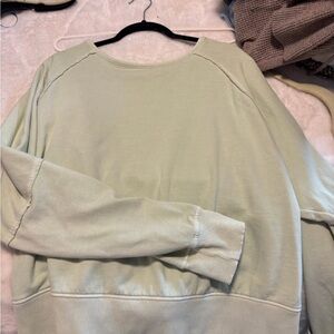 Light Sage Green Pullover Sweatshirt